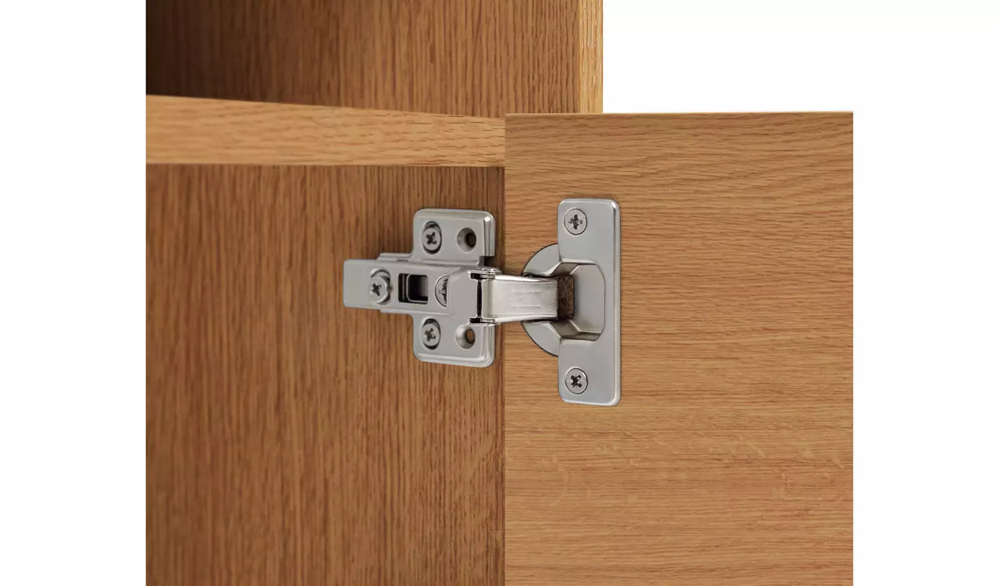 Assembled Corner 2 Door TV Unit - Oak